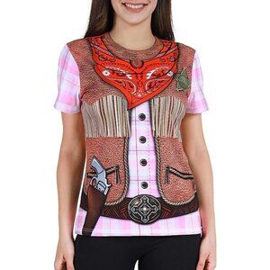 FUNNY World Woman's cowgirl sheriff shirt 2XL (Fits Like XL) Fun Shirt